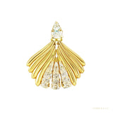IGI Certified 18K Yellow Gold Stud Earrings with Natural Diamond – white background main image