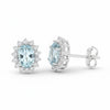 10 Ct Natural Aqua Sky Aquamarine Oval Cut Earrings — 925 Sterling Silver