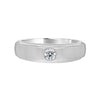 Classic Solitaire Platinum Ring For Men - Image 2 - GEMHUB