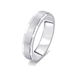 Classic Platinum Finger Ring For Men - 950Pt Platinum - GEMHUB
