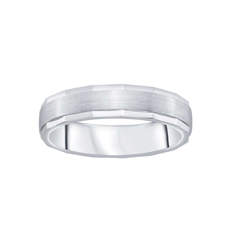 Classic Platinum Finger Ring For Men - Image 2 - GEMHUB