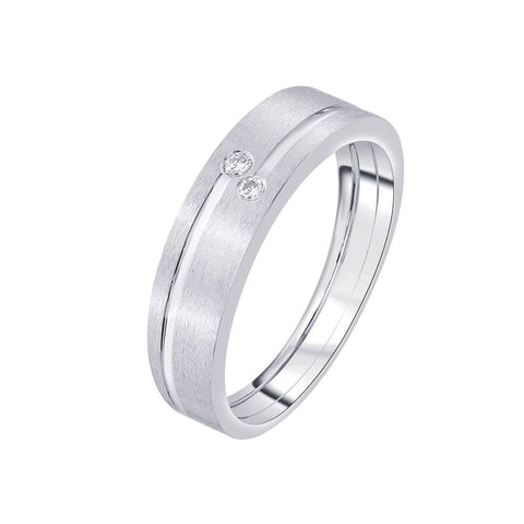 Alluring Diamond Men's Ring - 950Pt Platinum - GEMHUB