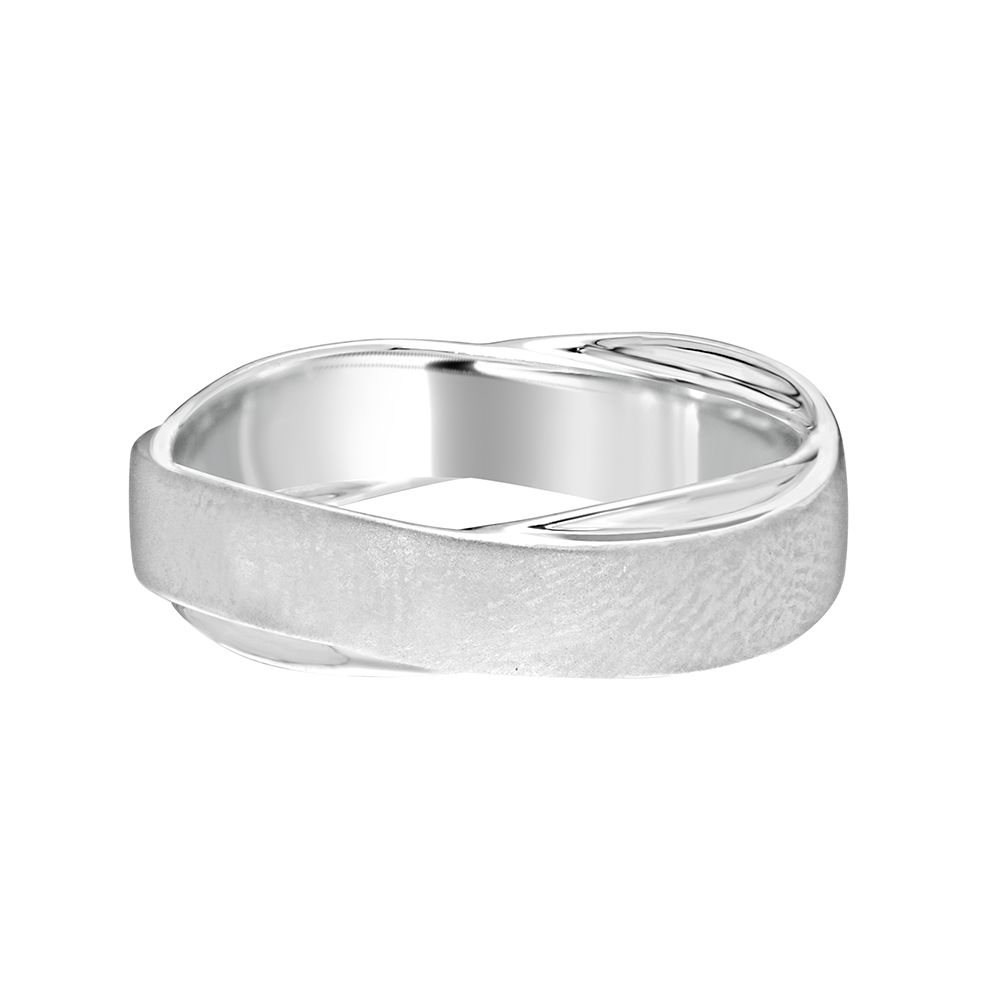 Classic Platinum Ring For Men - Image 2 - GEMHUB