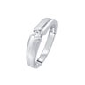 Simple Diamond Finger Ring for Men in 950Pt Platinum