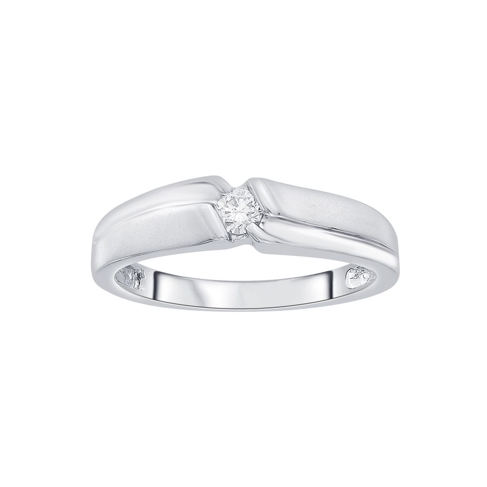 Simple Diamond Finger Ring for Men - Image 2 - GEMHUB