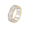 Textured Platinum Men's Ring - 950Pt Platinum - GEMHUB