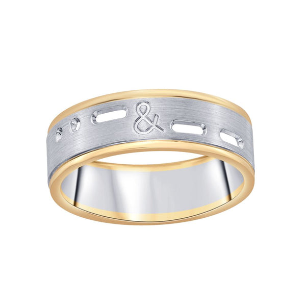 Textured Platinum Men's Ring - Image 2 - GEMHUB