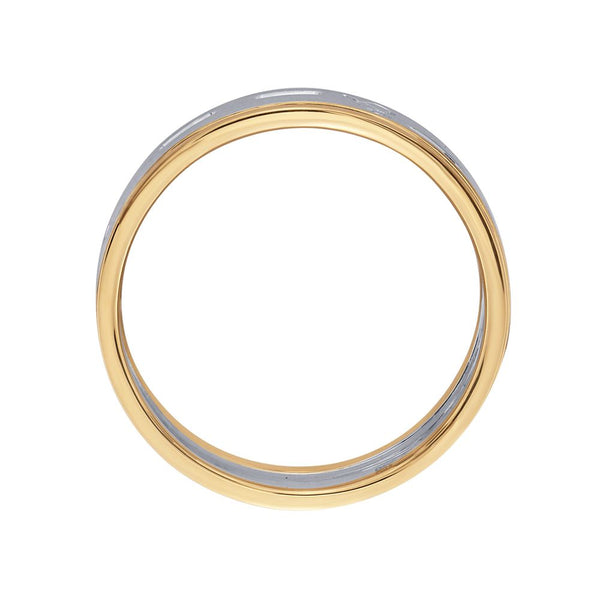 Textured Platinum Men's Ring - Image 3 - GEMHUB