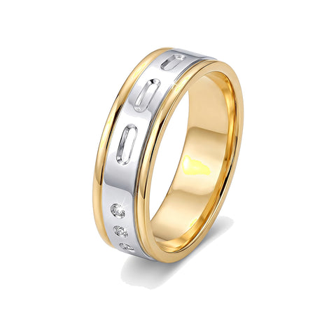 Elegant Men's Finger Ring in Platinum - 950Pt Platinum - GEMHUB