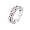 Unique Men's Finger Ring in Platinum - 950Pt Platinum - GEMHUB