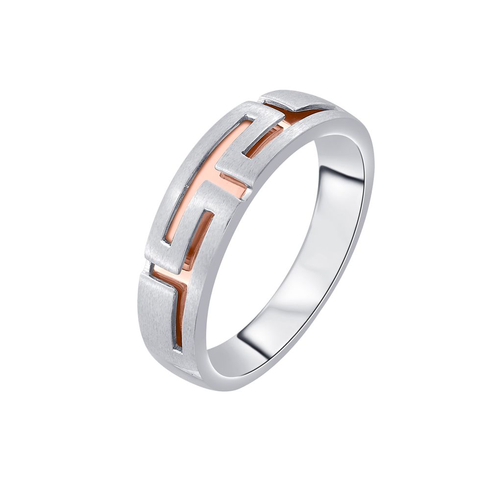 Unique Men's Finger Ring in Platinum - 950Pt Platinum - GEMHUB