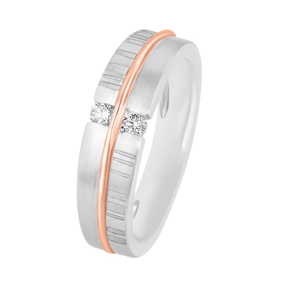 Men's Diamond and Platinum Ring - 950Pt Platinum - GEMHUB