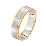 Glimmering Diamond Finger Ring For Men - 950Pt Platinum - GEMHUB