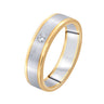Glimmering Diamond Finger Ring For Men in 950Pt Platinum