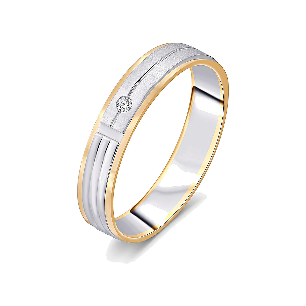 Dazzling Diamond and Platinum Men's Finger Ring - 950Pt Platinum - GEMHUB
