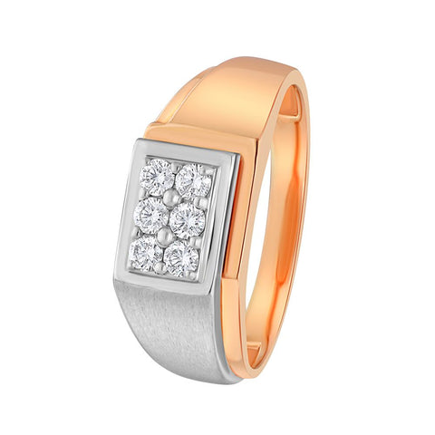 Men's Stunning Diamond Finger Ring - 950Pt Platinum - GEMHUB