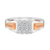Stylish Dual Toned Men's Diamond Ring - Image 2 - GEMHUB