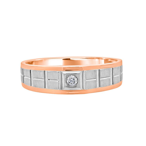 Urbane Platinum Ring for Men - Image 2 - GEMHUB