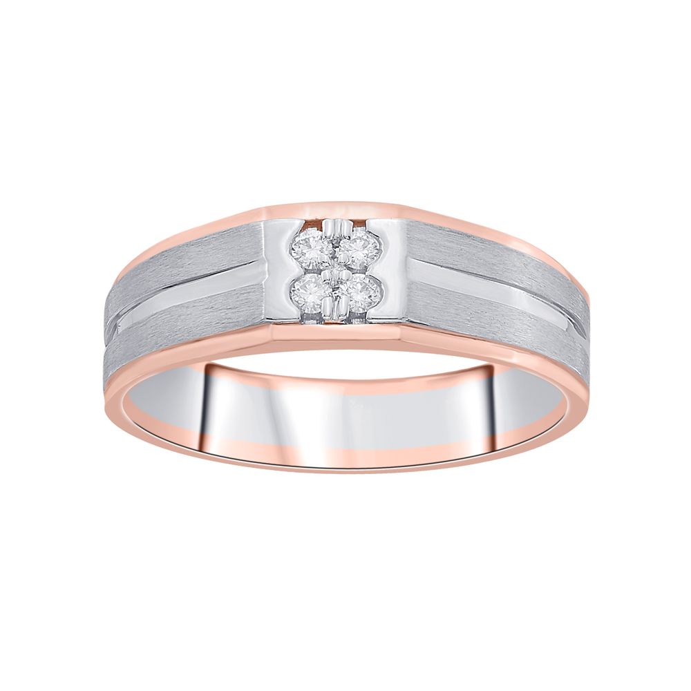 Men's Contemporary Diamond Finger Ring - Image 2 - GEMHUB