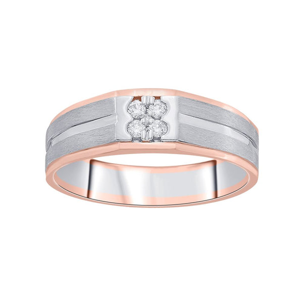 Men's Contemporary Diamond Finger Ring - Image 2 - GEMHUB