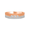 Three Diamond Dual Toned Platinum Men's Ring - Image 2 - GEMHUB