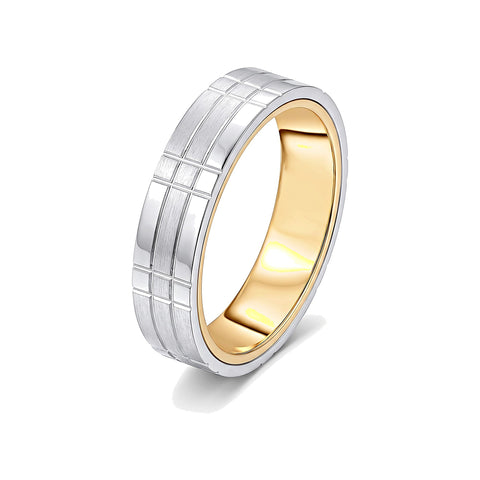 Regal Men's Platinum Ring - 950Pt Platinum - GEMHUB