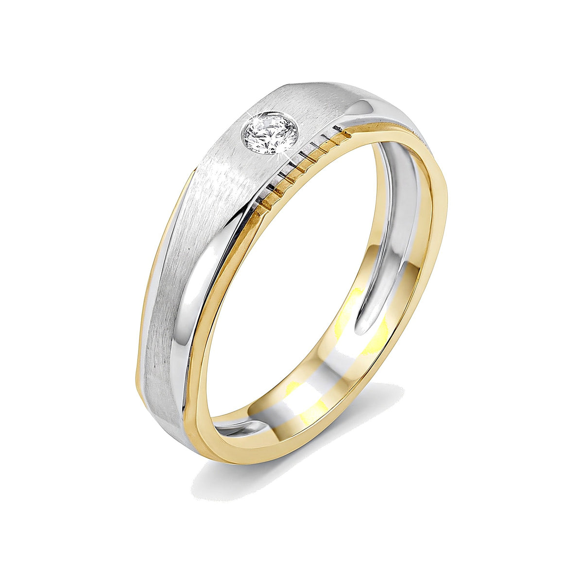 Modern Ring for Men in Platinum - 950Pt Platinum - GEMHUB