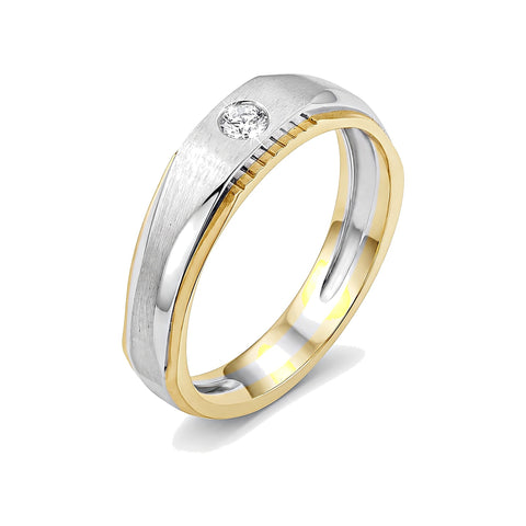 Modern Ring for Men in Platinum - 950Pt Platinum - GEMHUB