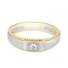 Modern Ring for Men in Platinum - Image 2 - GEMHUB