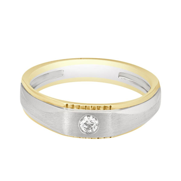 Modern Ring for Men in Platinum - Image 2 - GEMHUB