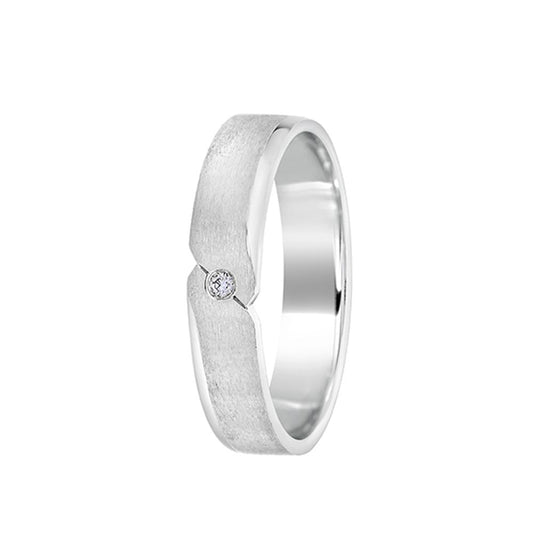 Elegant Platinum Men's Finger Ring - 950Pt Platinum - GEMHUB