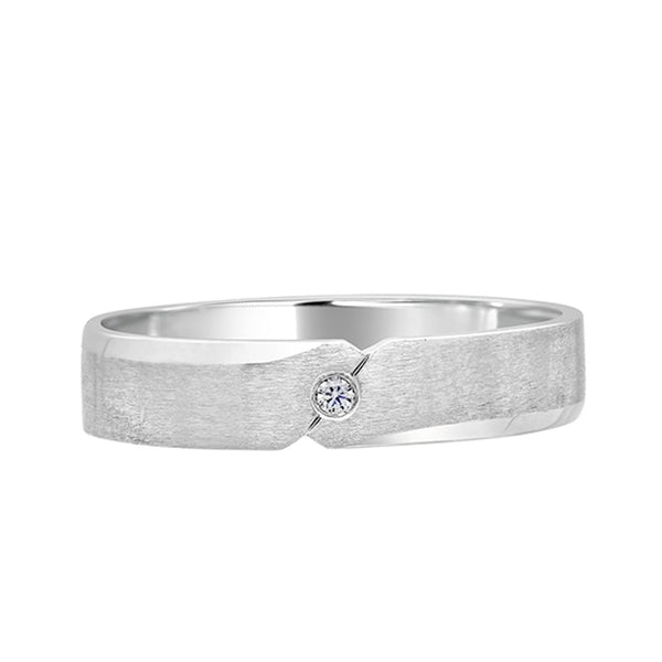Elegant Platinum Men's Finger Ring - Image 2 - GEMHUB
