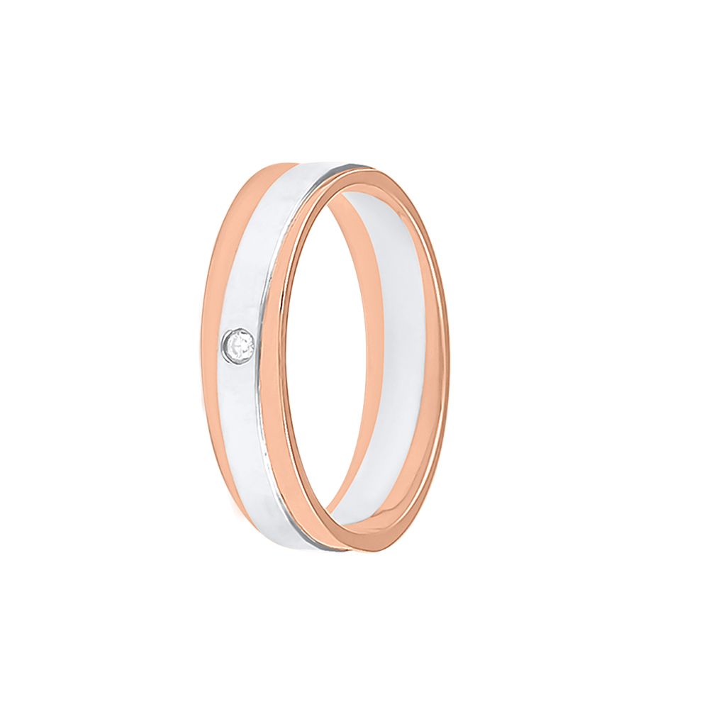 Sturdy Dual Metal Platinum Ring For Men - 950Pt Platinum - GEMHUB