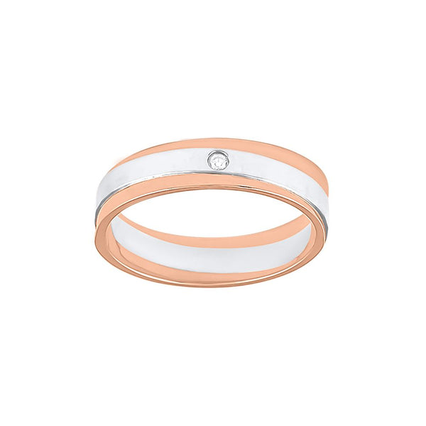 Sturdy Dual Metal Platinum Ring For Men - Image 2 - GEMHUB