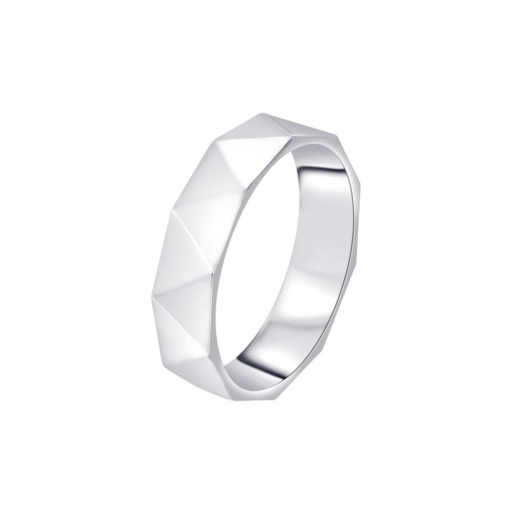 Textured Men's Platinum Ring - 950Pt Platinum - GEMHUB