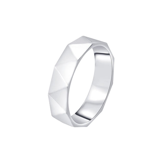 Textured Men's Platinum Ring - 950Pt Platinum - GEMHUB
