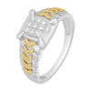 Dazzling Men's Platinum and Diamond Ring - 950Pt Platinum - GEMHUB