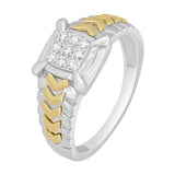 Dazzling Men's Platinum and Diamond Ring - 950Pt Platinum - GEMHUB