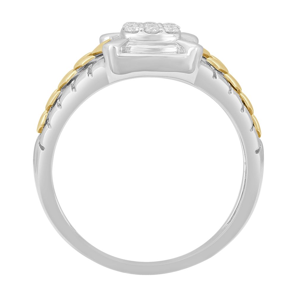 Dazzling Men's Platinum and Diamond Ring - Image 3 - GEMHUB