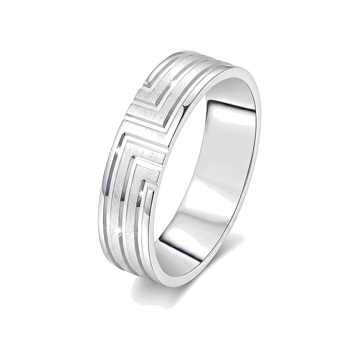 Classic Men's Ring in Platinum - 950Pt Platinum - GEMHUB