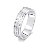 Classic Men's Ring in Platinum - 950Pt Platinum - GEMHUB