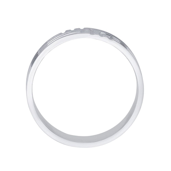 Classic Men's Ring in Platinum - Image 3 - GEMHUB