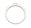 Textured Platinum Men's Ring - Image 3 - GEMHUB