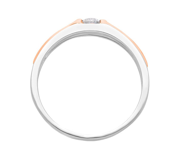 Textured Platinum Men's Ring - Image 3 - GEMHUB
