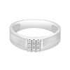 Square Diamond Ring for Men in Platinum - Image 2 - GEMHUB