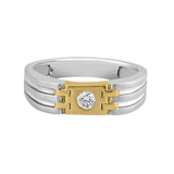 Modern Platinum Band for Men - Image 2 - GEMHUB