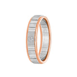 Stylish Diamond Finger Ring For Men - 950Pt Platinum - GEMHUB
