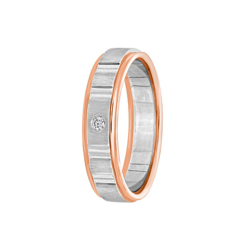 Stylish Diamond Finger Ring For Men - 950Pt Platinum - GEMHUB