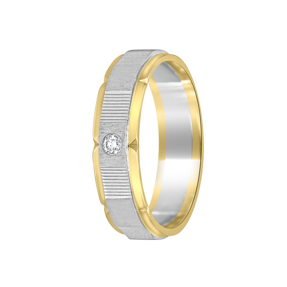 Stunning Platinum Rose Gold Mens Ring - 950Pt Platinum - GEMHUB