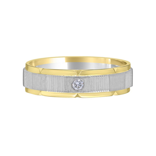 Stunning Platinum Rose Gold Mens Ring - Image 2 - GEMHUB